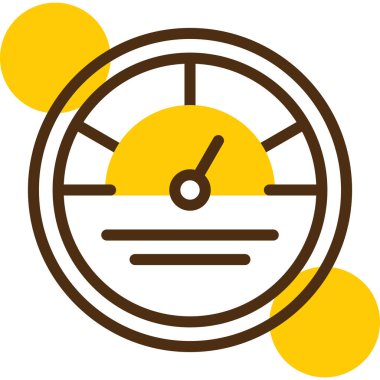 Saat. Web simgesi basit illüstrasyon