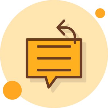 Mesaj var. Web simgesi basit illüstrasyon