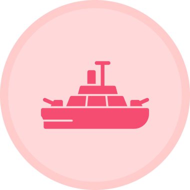 Gemi simgesinin vektör illüstrasyonu