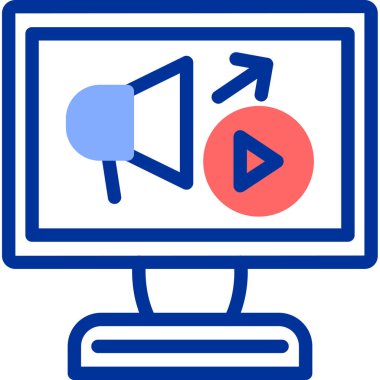 Bilgisayar. Web simgesi vektör illüstrasyonu