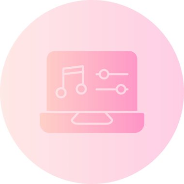 Müzik simgesinin vektör illüstrasyonu