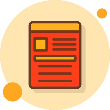 Kitap. Web simgesi basit illüstrasyon