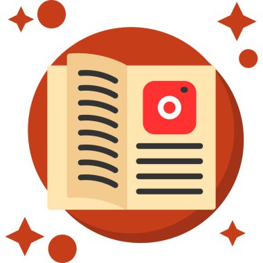 Düz biçimli kitap eğitimi simgesi