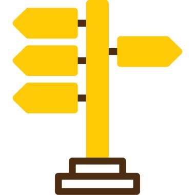 Modern yol simgesinin vektör illüstrasyonu