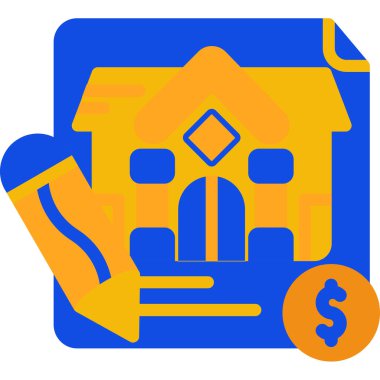 Ev. Web simgesi basit illüstrasyon