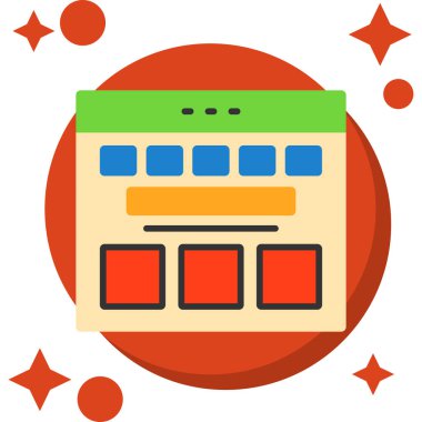 Alışveriş ekommerce alışveriş simgesi