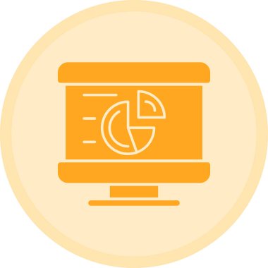 Bilgisayar. Web simgesi basit illüstrasyon