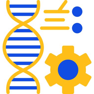 genetik mühendisliği web simgesi basit tasarım