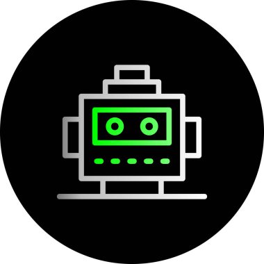 Bir robotun vektör çizimi