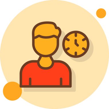 saat zaman simgesi doldurulmuş özet biçimi