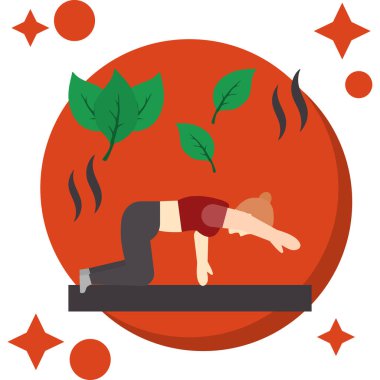 Paspasın üstünde erkek yogası.