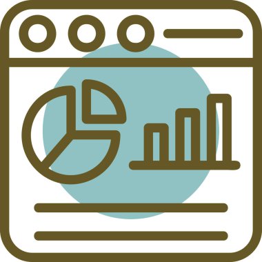 Grafik. Web simgesi basit illüstrasyon