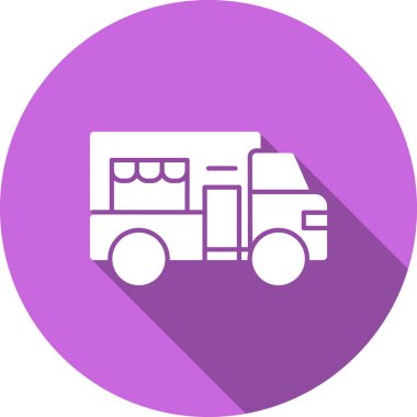 Kamyon. Web simgesi basit illüstrasyon