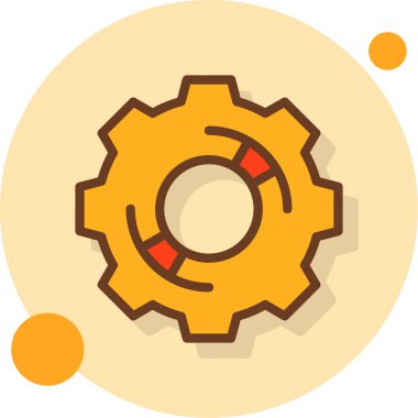 dişli dişli simgesi düz biçiminde ayarlanıyor