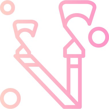 fırça simgesi, vektör illüstrasyonu