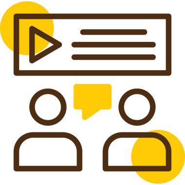 Sohbet simgesi vektör illüstrasyonu