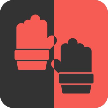 Boks eldiveni kutsal kişilerin resmi, vektör çizim