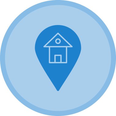 House işaretçi vektör simgesi