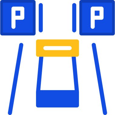 Otopark simgesi ile doldurulmuş - özet biçimi