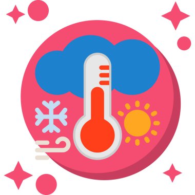 Hava termometresi ve güneş simgesi