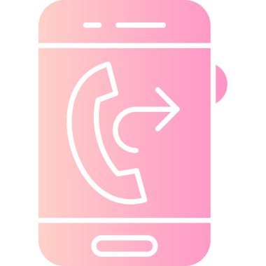 cep telefonu vektör simgesi, basit simge illüstrasyonu