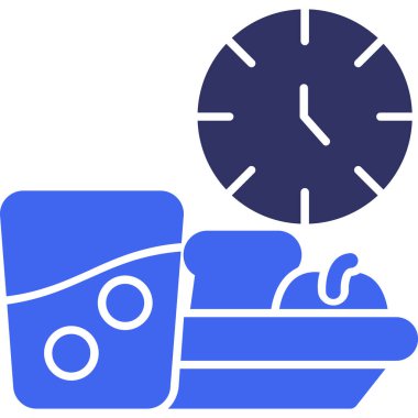 Saat. Web simgesi basit illüstrasyon