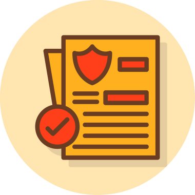 İşaretli belge. Basit tasarım