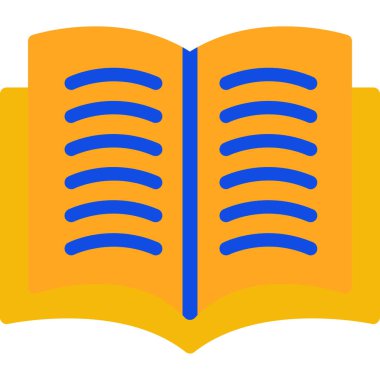 kitap simgesi vektör illüstrasyonu