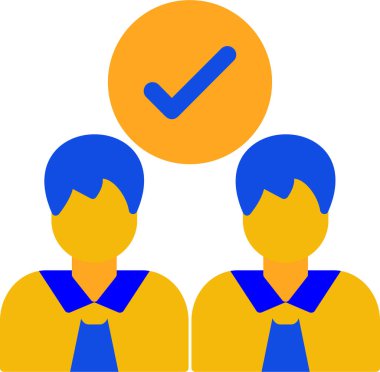 İnsan simgesinin vektör illüstrasyonu