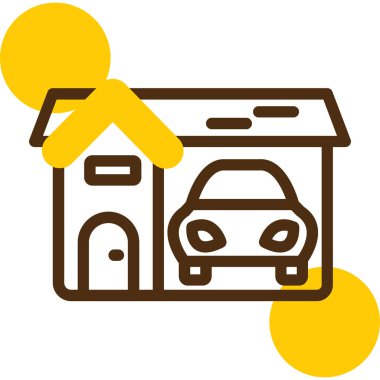 araba simgesi vektör illüstrasyonu