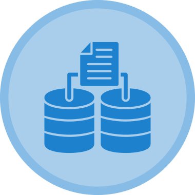 veritabanı. Web simgesi basit illüstrasyon