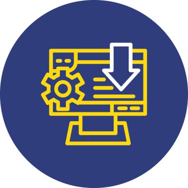 Ayarlama. Web simgesi basit illüstrasyon