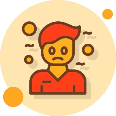 Man avatar simgesi, vektör illüstrasyonu