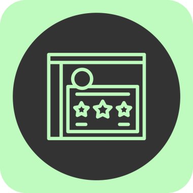 yıldız simgesi, vektör çizimi