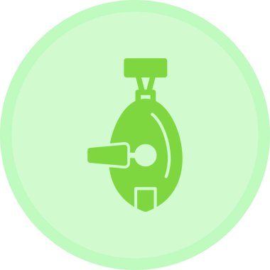 Bir benzin istasyonu simgesinin vektör illüstrasyonu