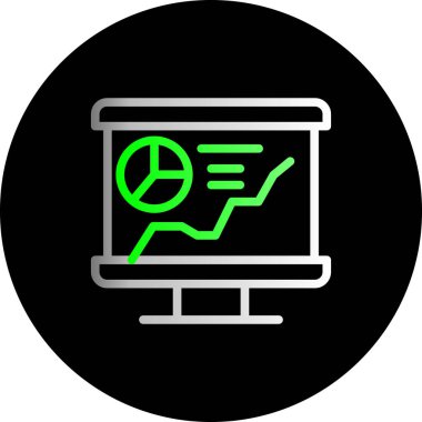 vektör lcd simgesi illüstrasyonu