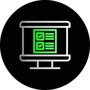 Dizüstü bilgisayar simgesi vektör çizimi