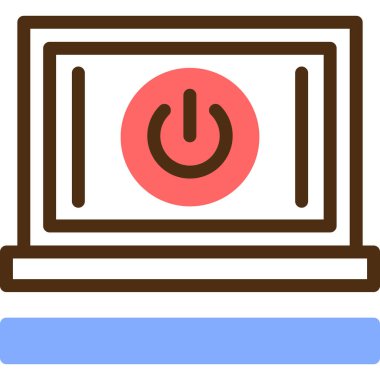 Bilgisayar. Web simgesi basit tasarım