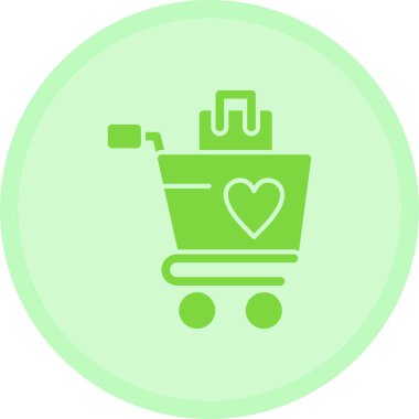 Alışveriş arabası vektör simgesi