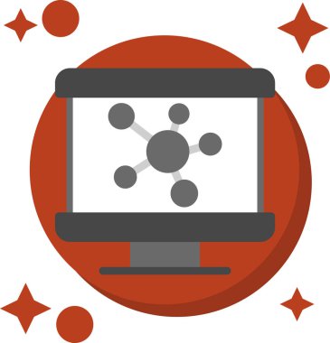 Bilgisayar. Web simgesi vektör illüstrasyonu