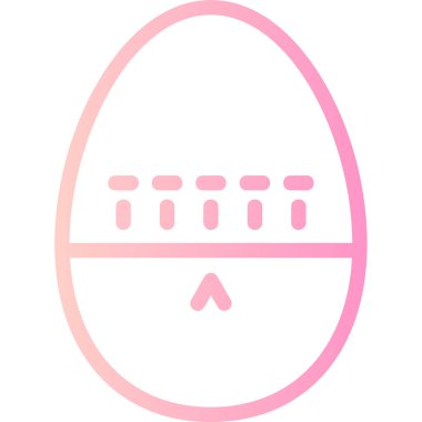 Yumurta simgesi vektör illüstrasyonu