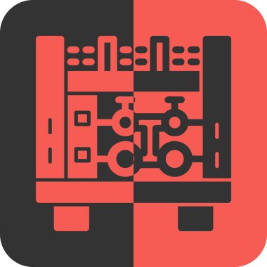 Yazıcı simgesi vektör illüstrasyonu