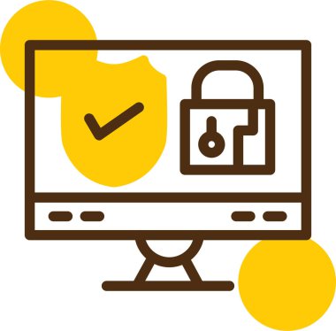 Internet güvenlik vektör simgesi