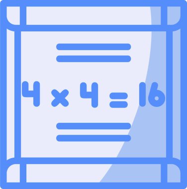 Matematik. Web simgesi basit illüstrasyon