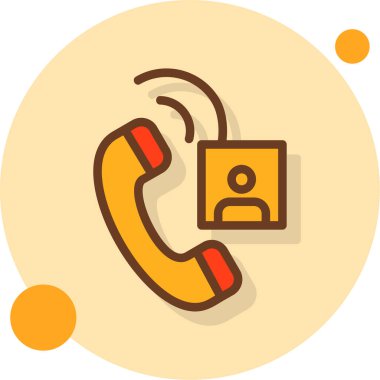 telefon arama simgesi düz biçimli