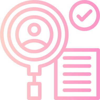 Kontrol listesi simgesi, basit illüstrasyon