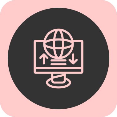 Web simgesi vektör illüstrasyonu