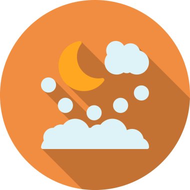 Ay. Web simgesi basit illüstrasyon