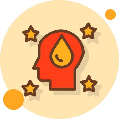 Bir damla kanın vektör çizimi