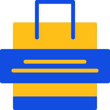 Sırt çantası. Web simgesi basit illüstrasyon